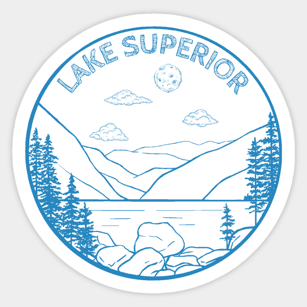 Lake Superior Sticker by soulfulprintss8